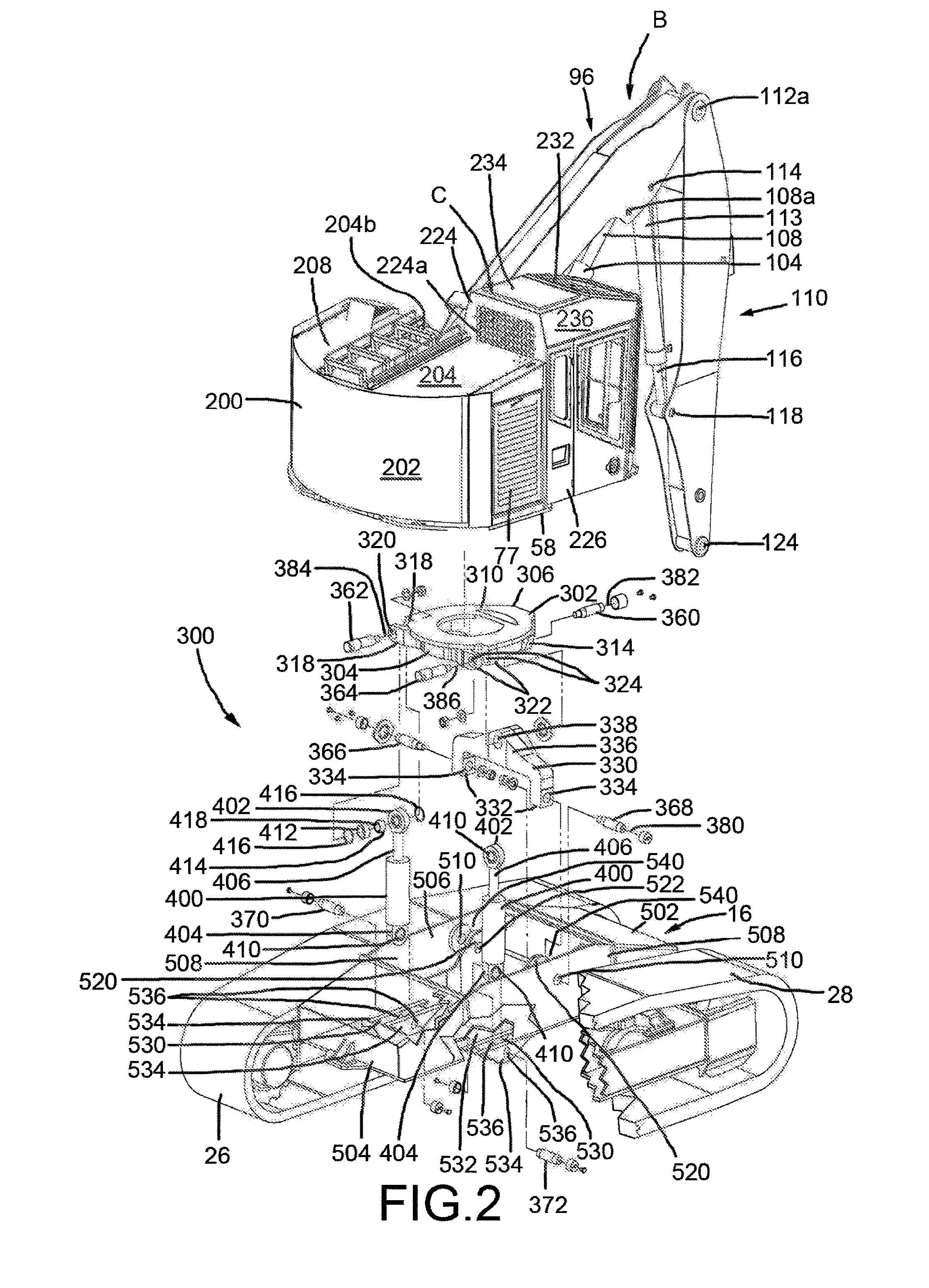 Tilt Device for a Material Handling Machine