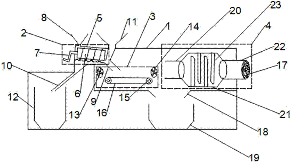 Kitchen waste collecting and processing device for domestic use