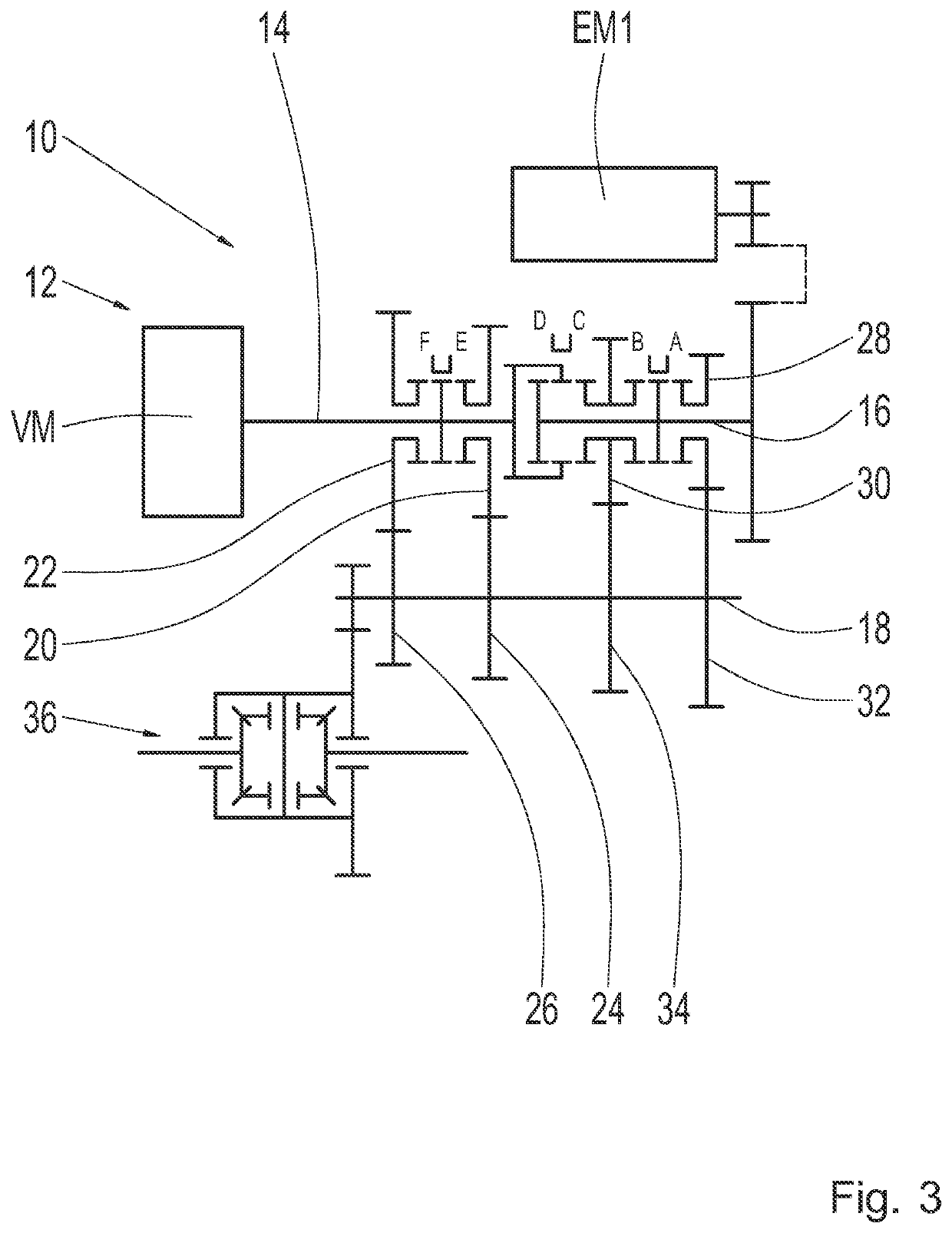 Hybrid Transmission for a Motor Vehicle