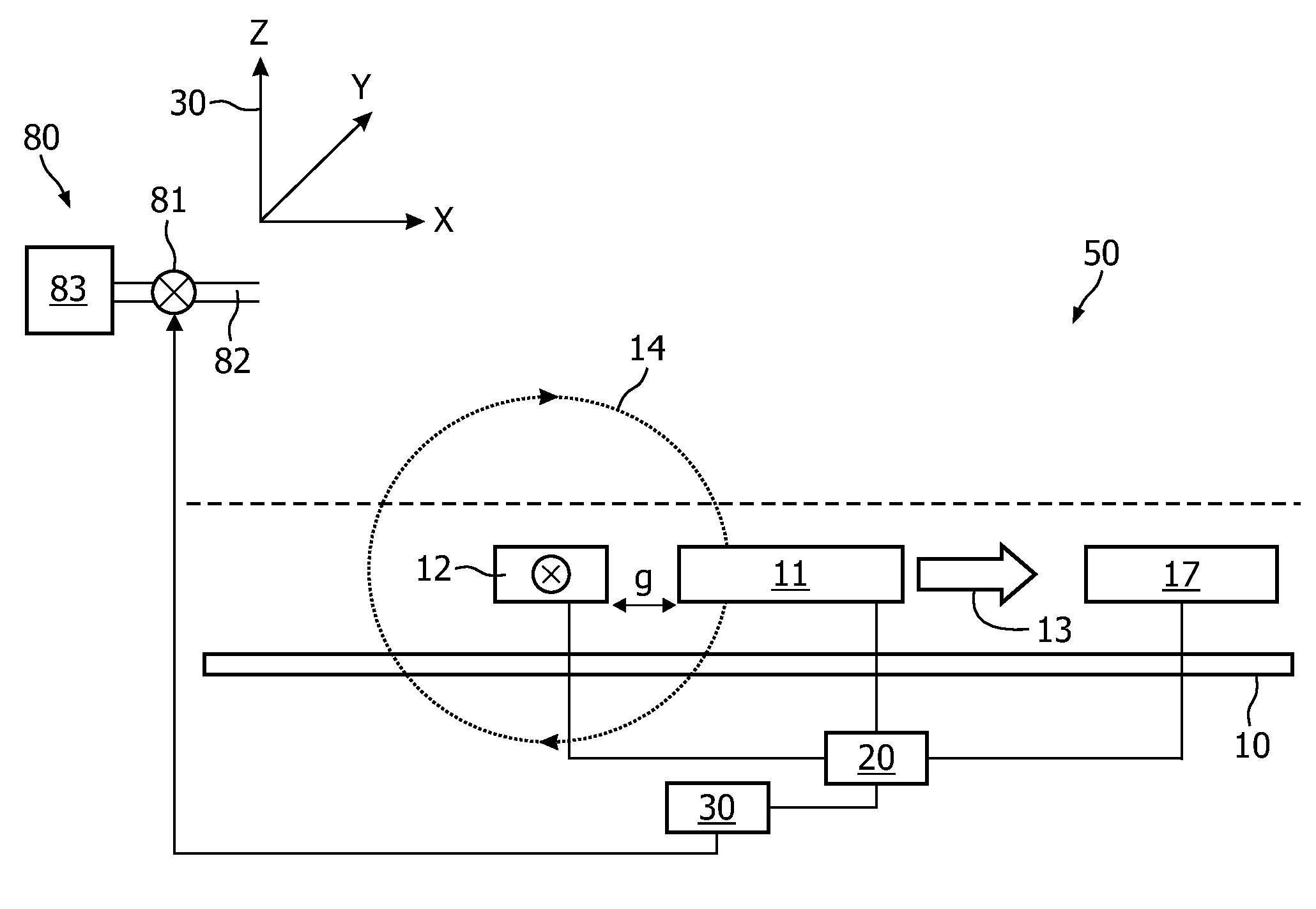 Sensor device for and a method of sensing particles