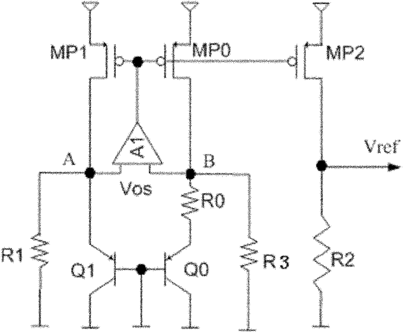 Circuit for low-voltage adjustable band-gap reference source