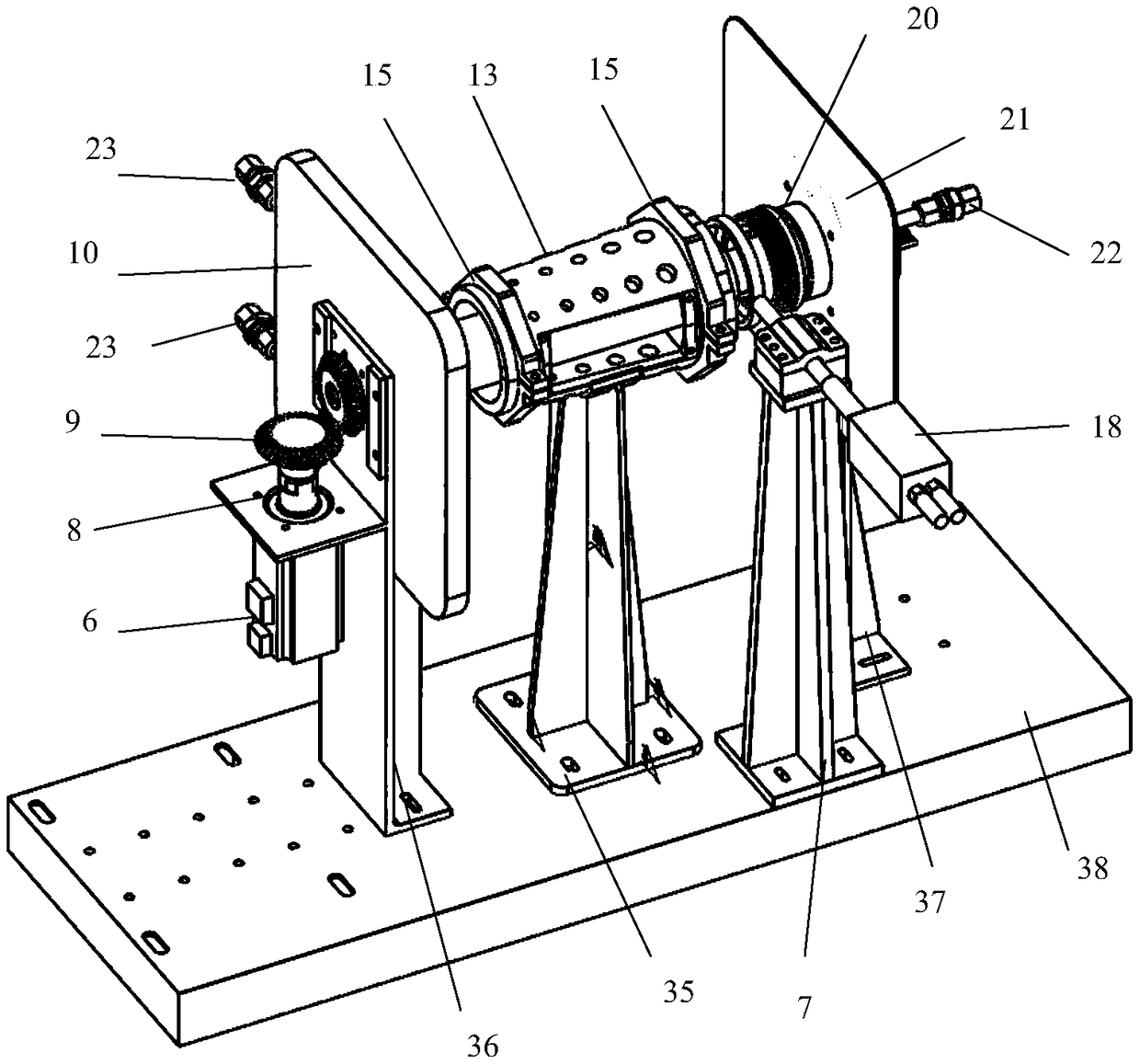 Steady-state-temperature-field-included simulation test bench of aero-engine combustor