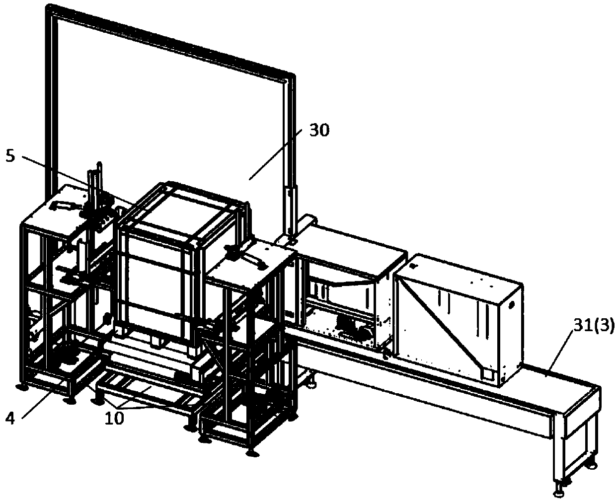 Pallet protection corner automatic putting machine