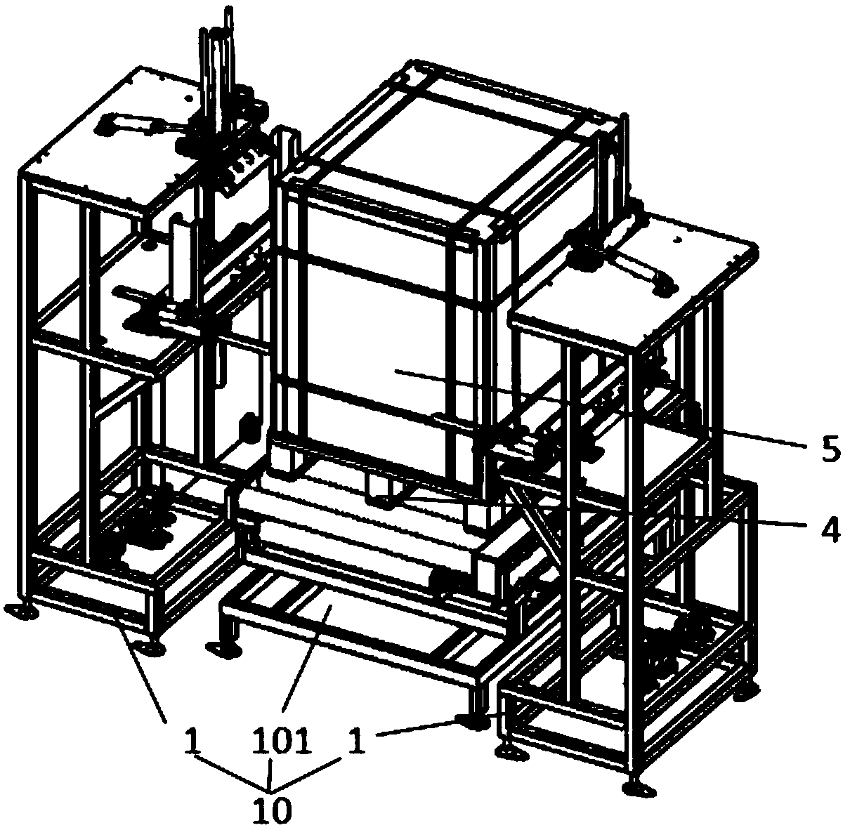 Pallet protection corner automatic putting machine