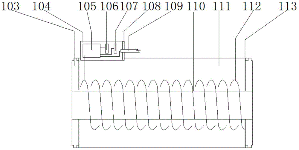 Wide-range inductive frequency-modulation type displacement measurement device and method