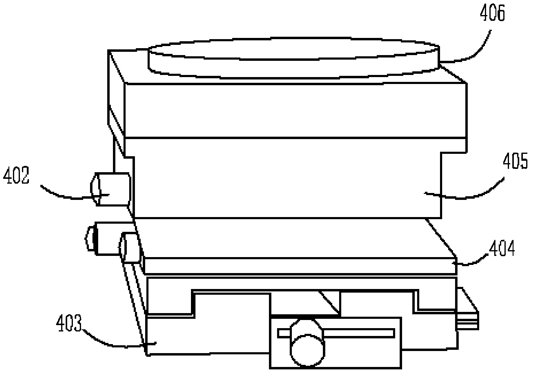 Liquid crystal display filming device and method for filming with same