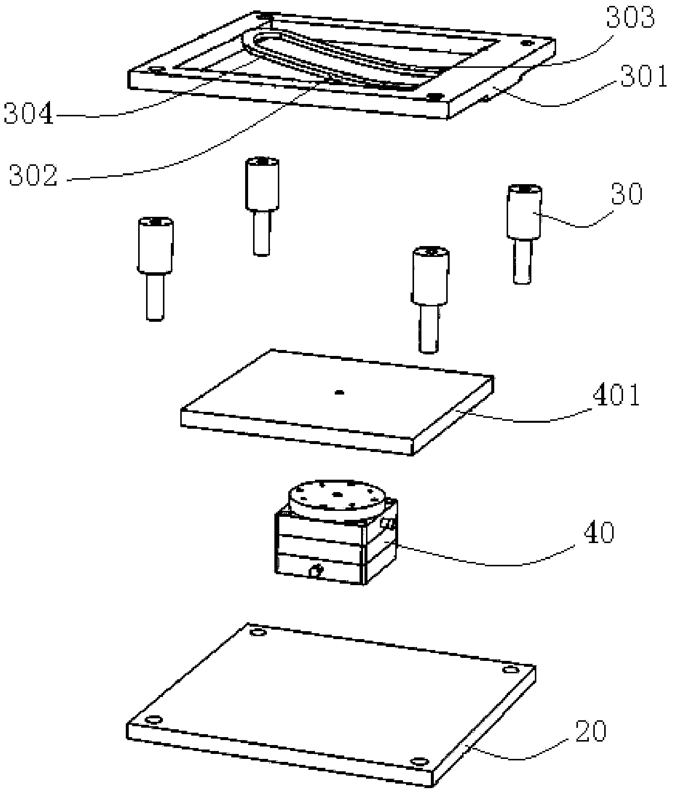 Liquid crystal display filming device and method for filming with same