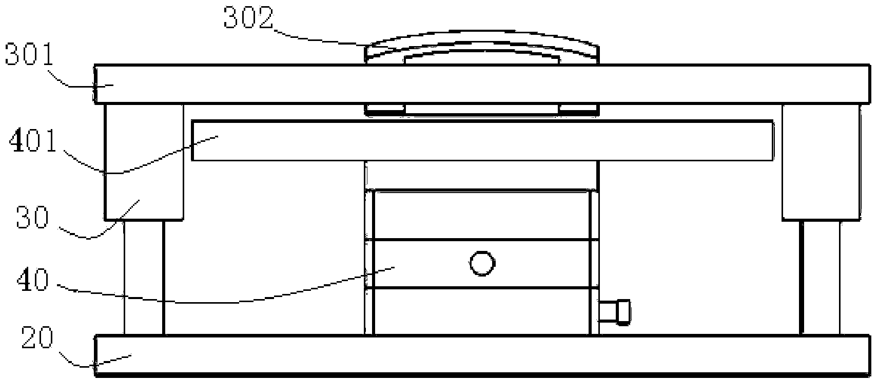 Liquid crystal display filming device and method for filming with same