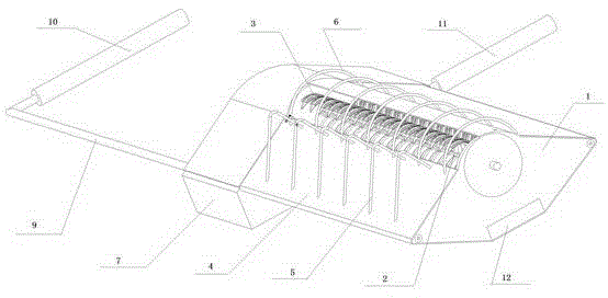 Hand-held rake-like machine for wolfberry plucking