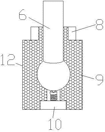 Steering gear of landscape lighting lamp