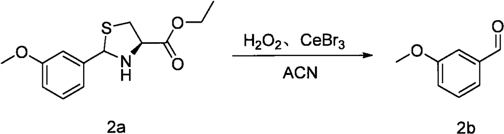 Green method for converting thiazolidine derivative into carbonyl compound