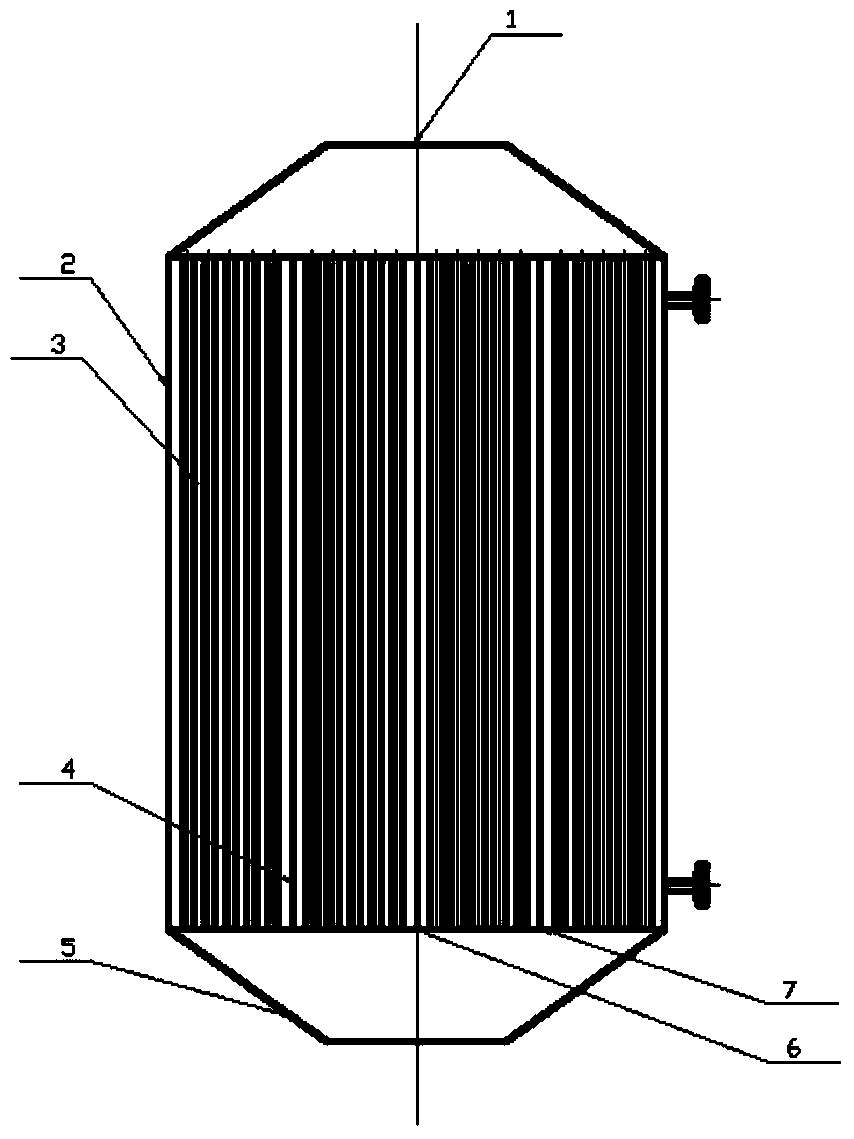 Solid heat accumulating type heat exchanger for pipeless waste heat utilization