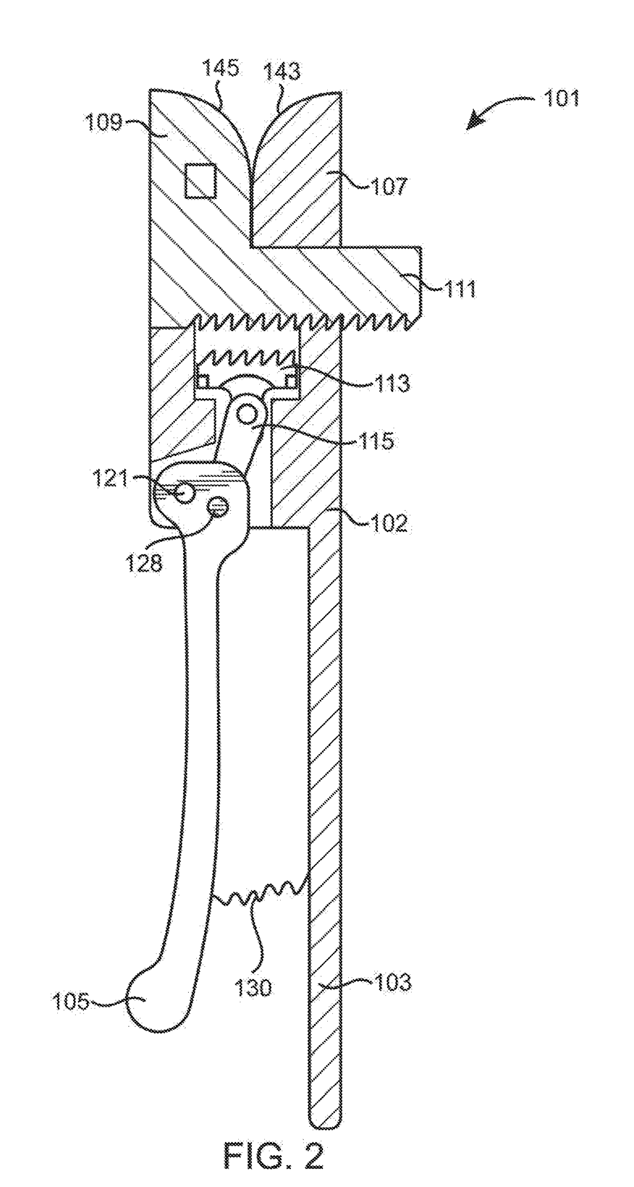 Locking Device for Adjustable Wrench Jaw