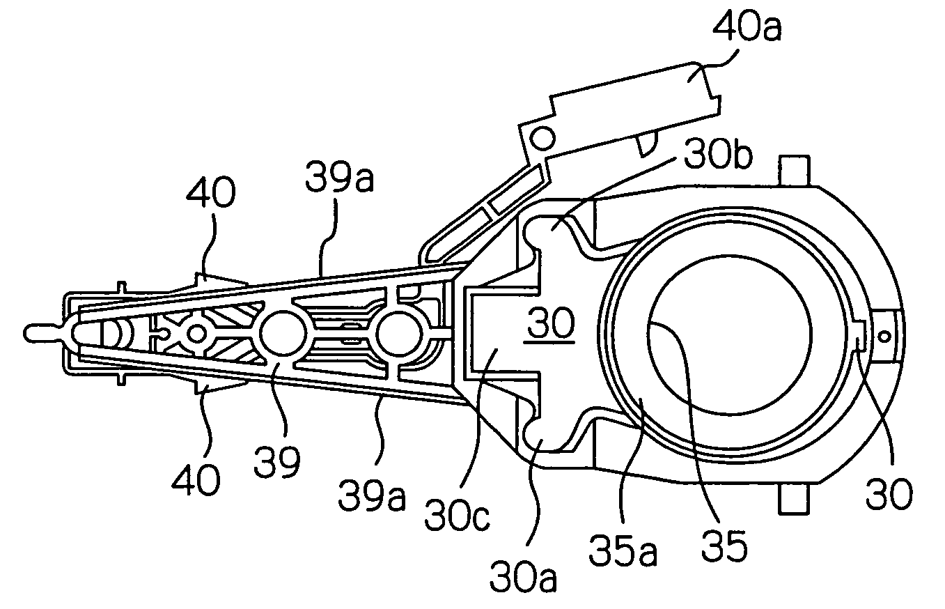 Head support mechanism, head arm assembly, and disk drive apparatus with head arm assembly