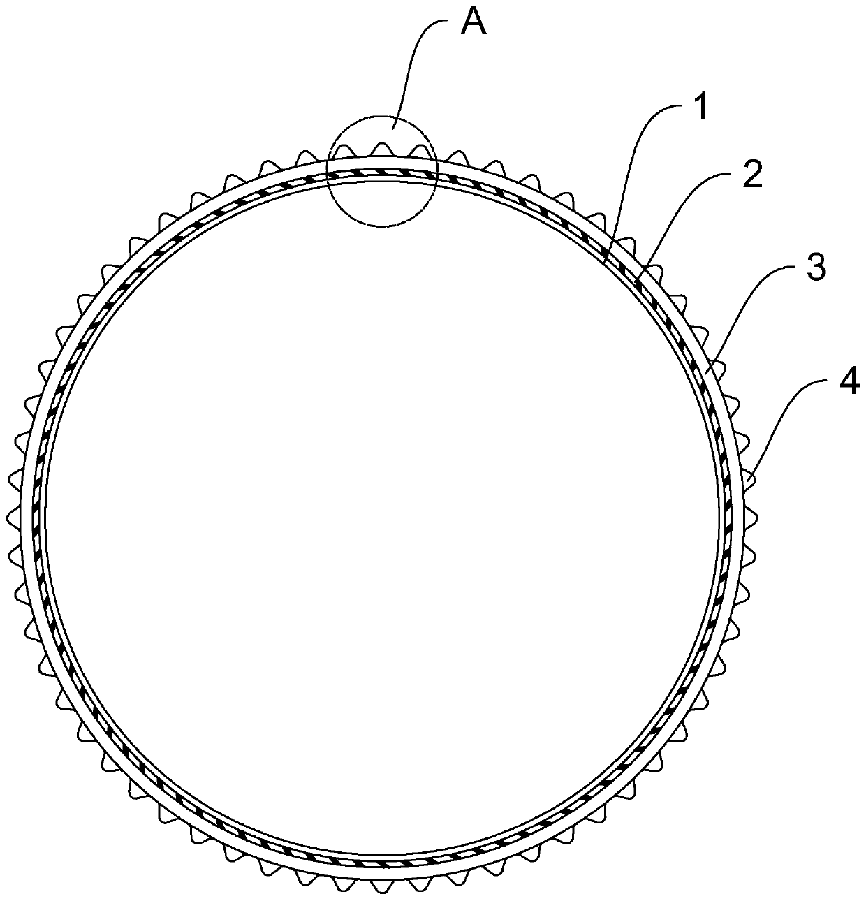 Colorful V-ribbed belt and preparation method thereof