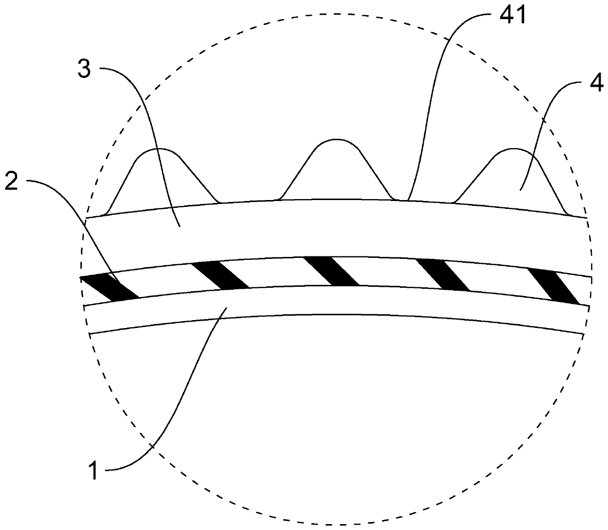 Colorful V-ribbed belt and preparation method thereof