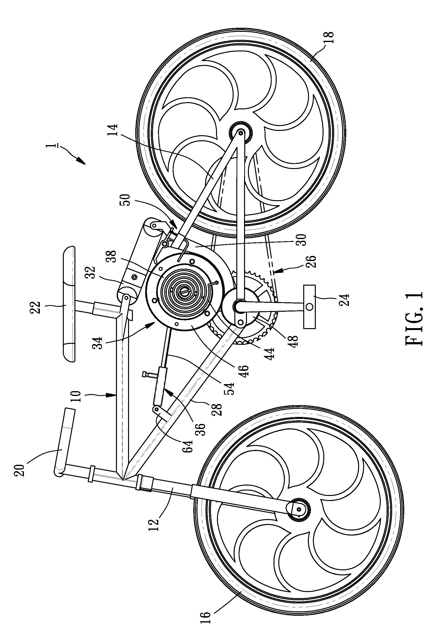 Auxiliary power device of bicycle