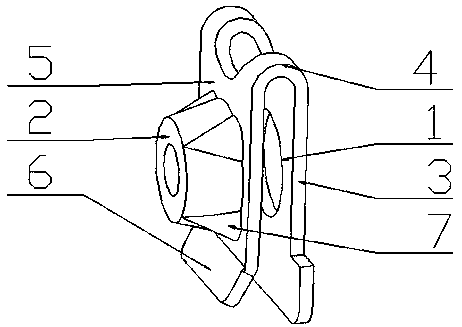 Mounting nut for automobile plastic part