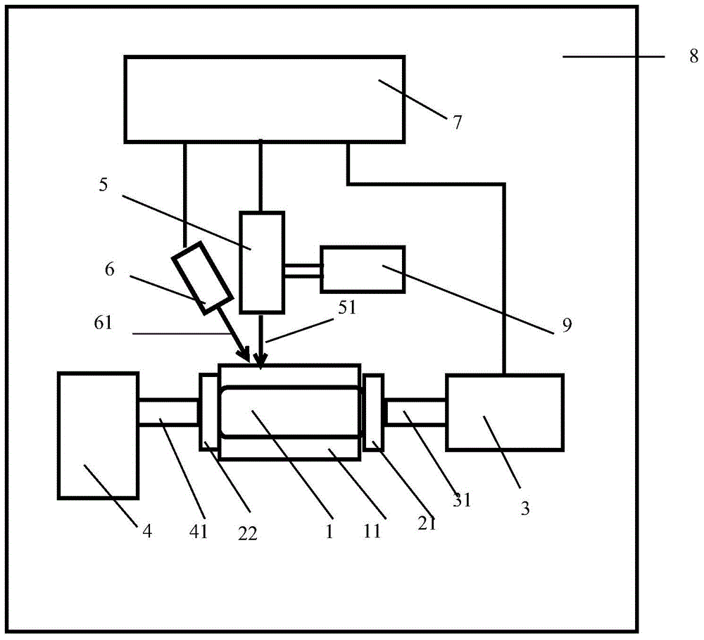 Device for printing laser crystal cooling heat sinks and method thereof