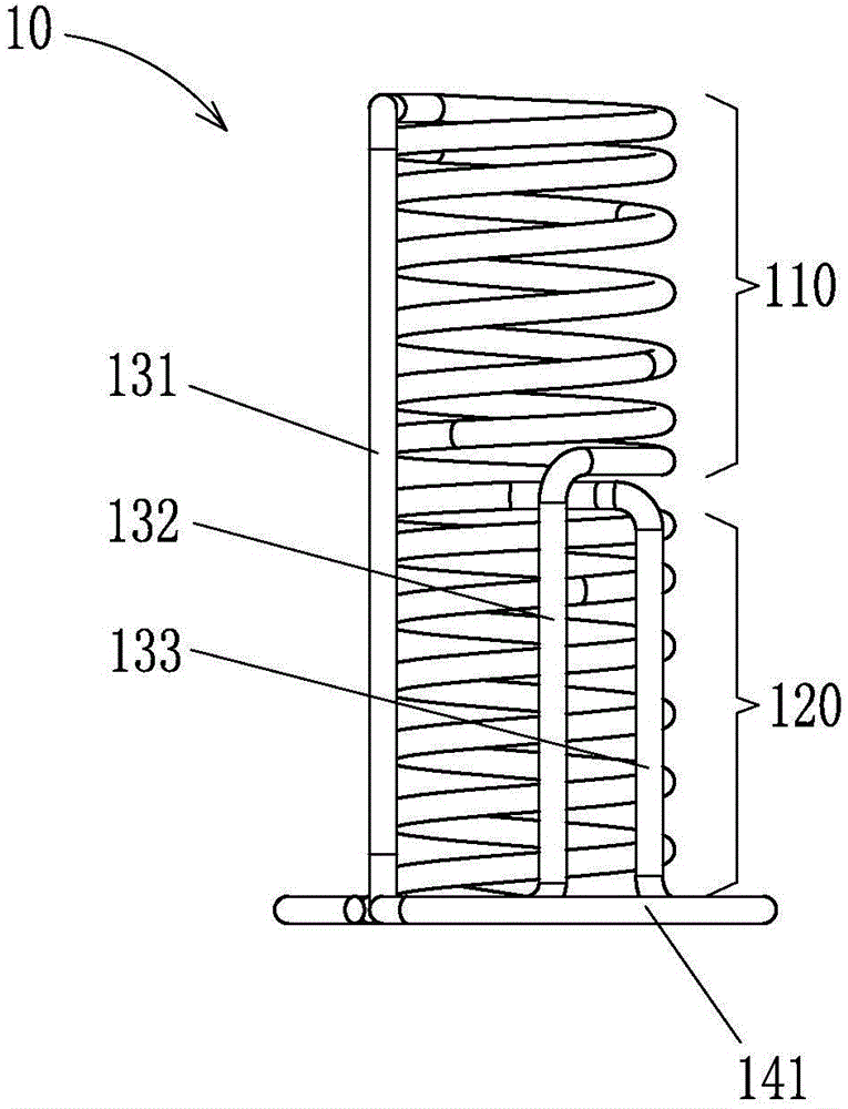 Spring-shaped heat sink and radiator with spring-shaped heat sink