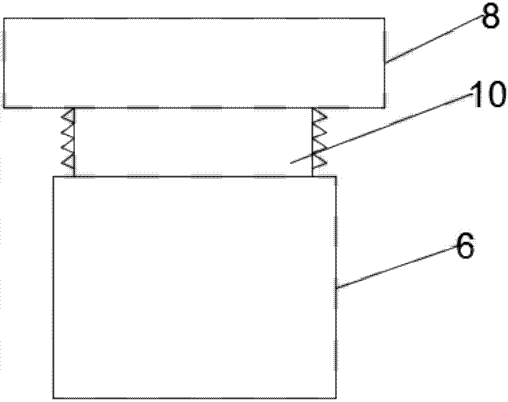 Hydraulic liftable device of traction bed