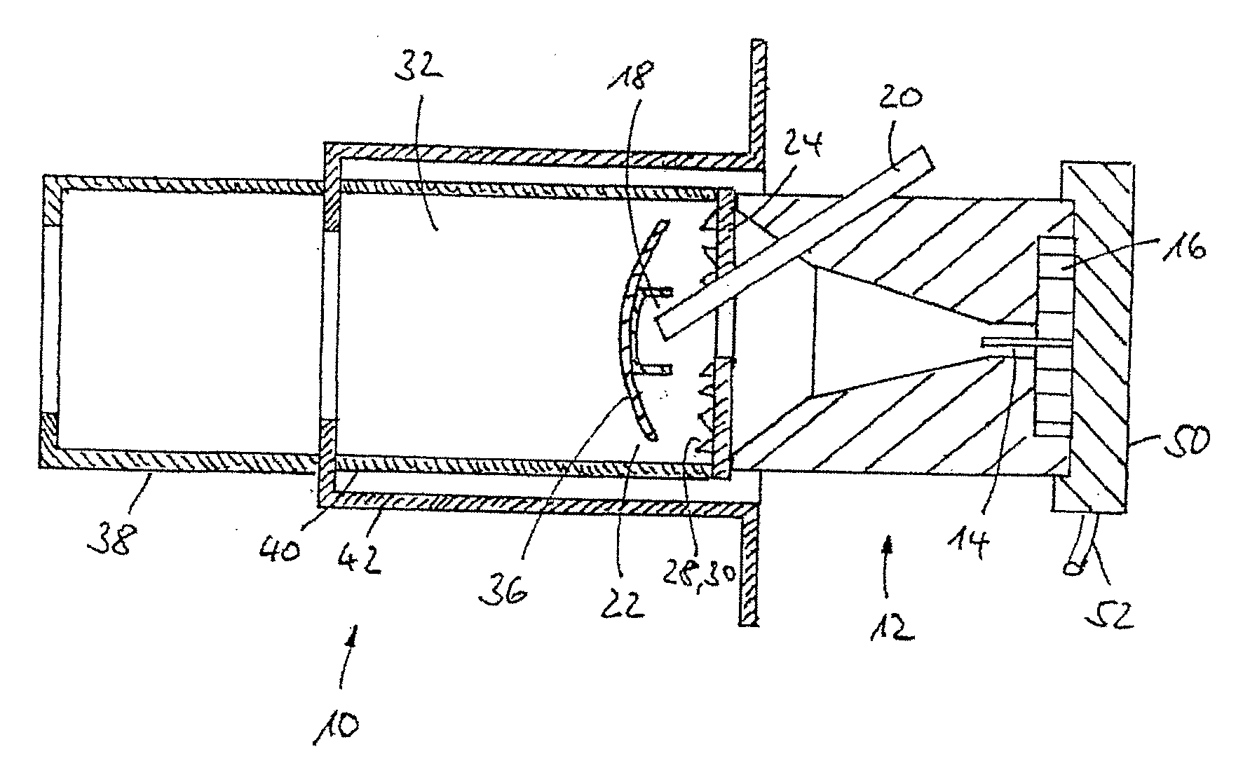 Burner for a heater  with improved fuel supply, improved heat shield and improved baffle plate