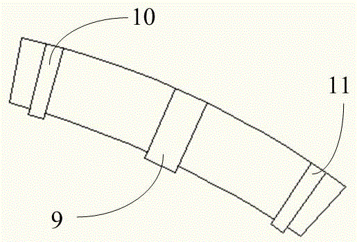 Three-dimensional calibrating measurement device for neutron diffraction stress analysis