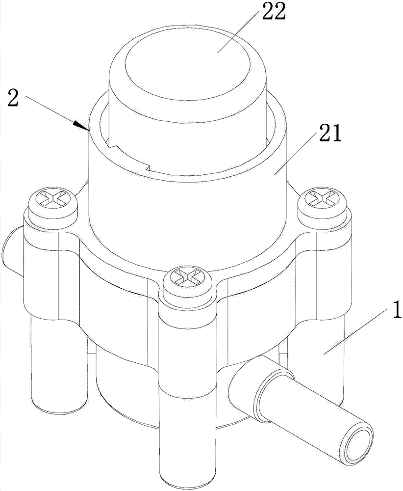 Button magnetic valve