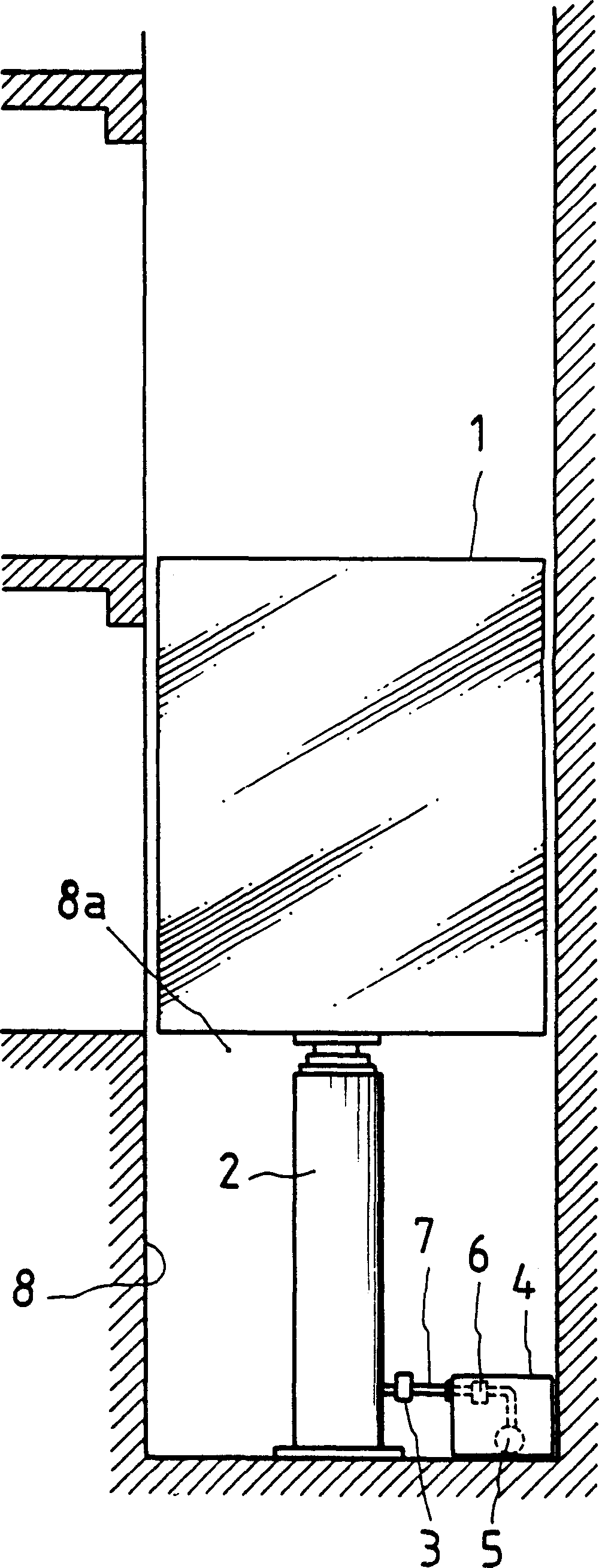 Safety return circuit device of oil-pressurized elevator