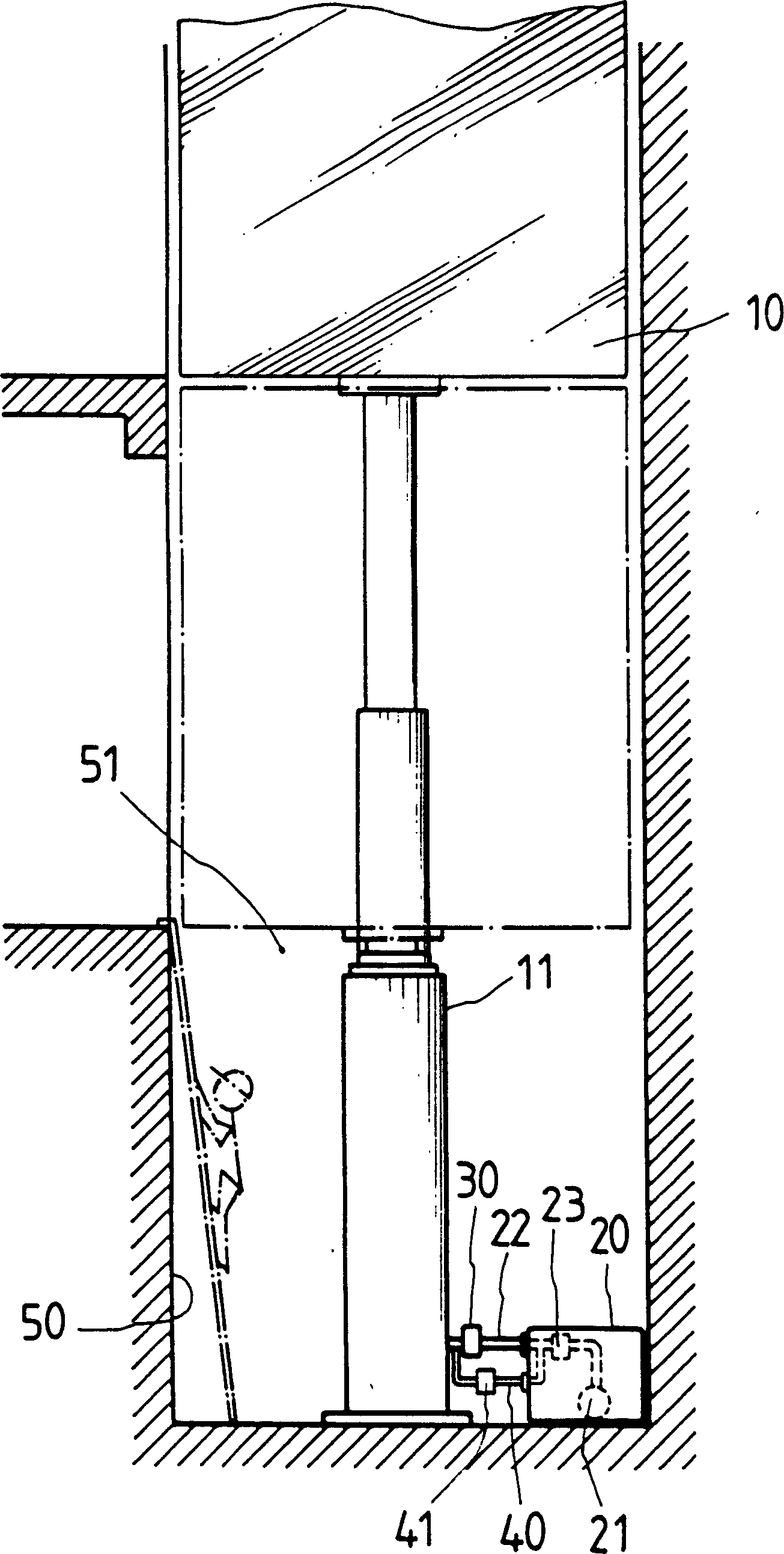 Safety return circuit device of oil-pressurized elevator