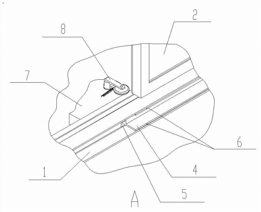 Car door sill device filling gap of stopped layer