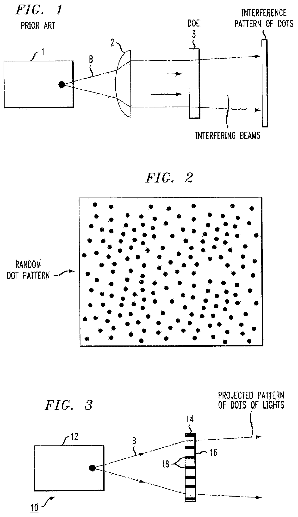 Monolithic Structured Light Projector