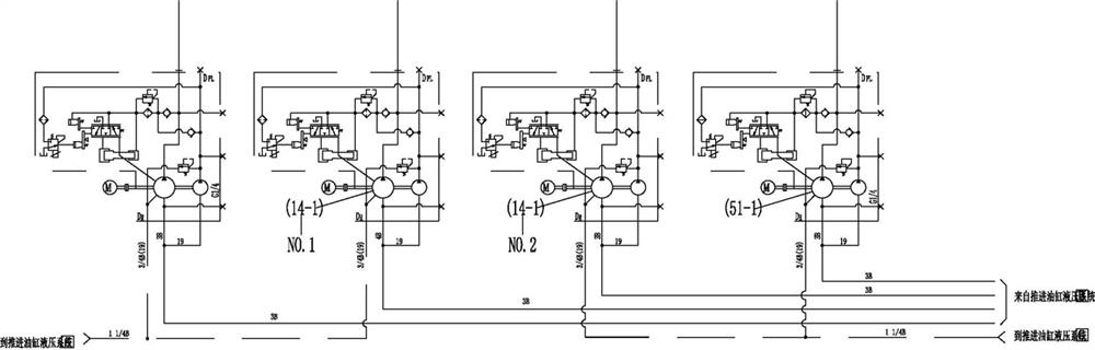 Screw machine closed hydraulic system for shield machine and shield machine