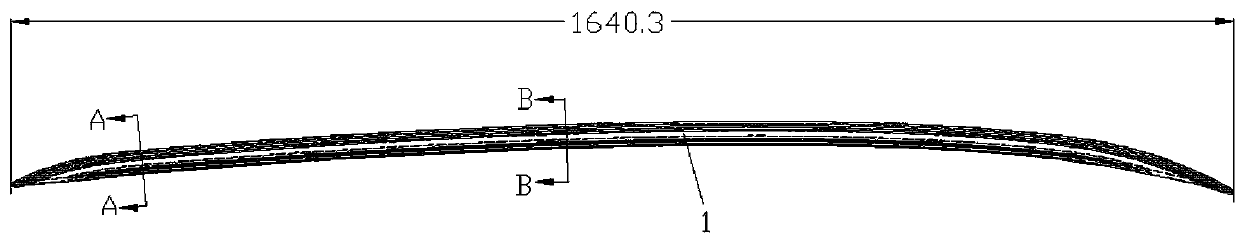 Integrated stretch-bending roof luggage rack for new energy automobile and forming process thereof