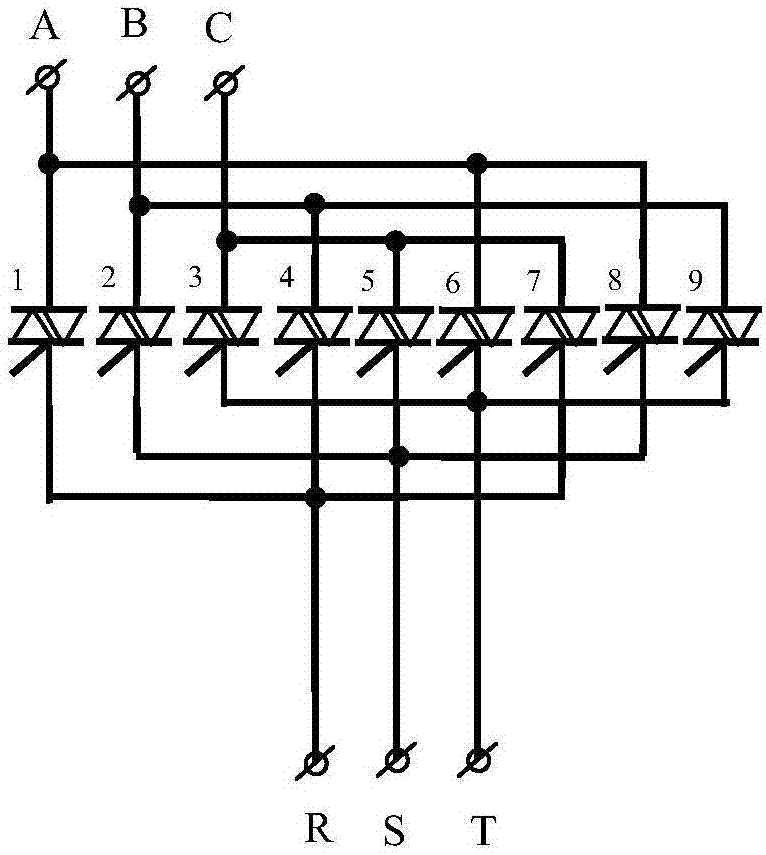 High-frequency output AC-AC phase shift frequency conversion circuit, motor, and motor control system