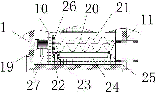 Stirring-type shiny-leaved yellowhorn stir-drying machine