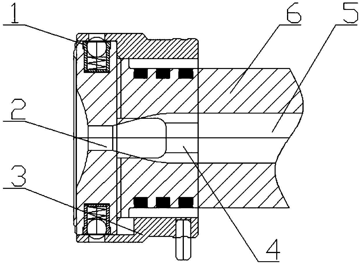 Hot nozzle bush with automatic fixed type spring plunger