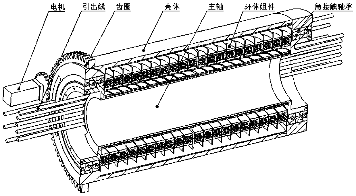 Electric transmission rotary joint