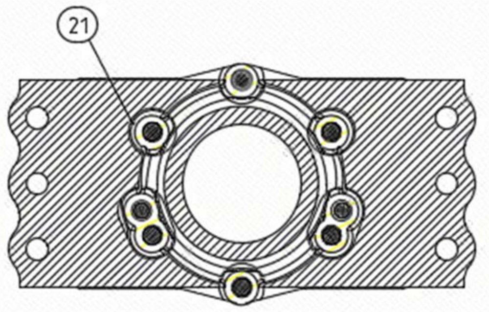 Double-conical-surface flexible supporting device