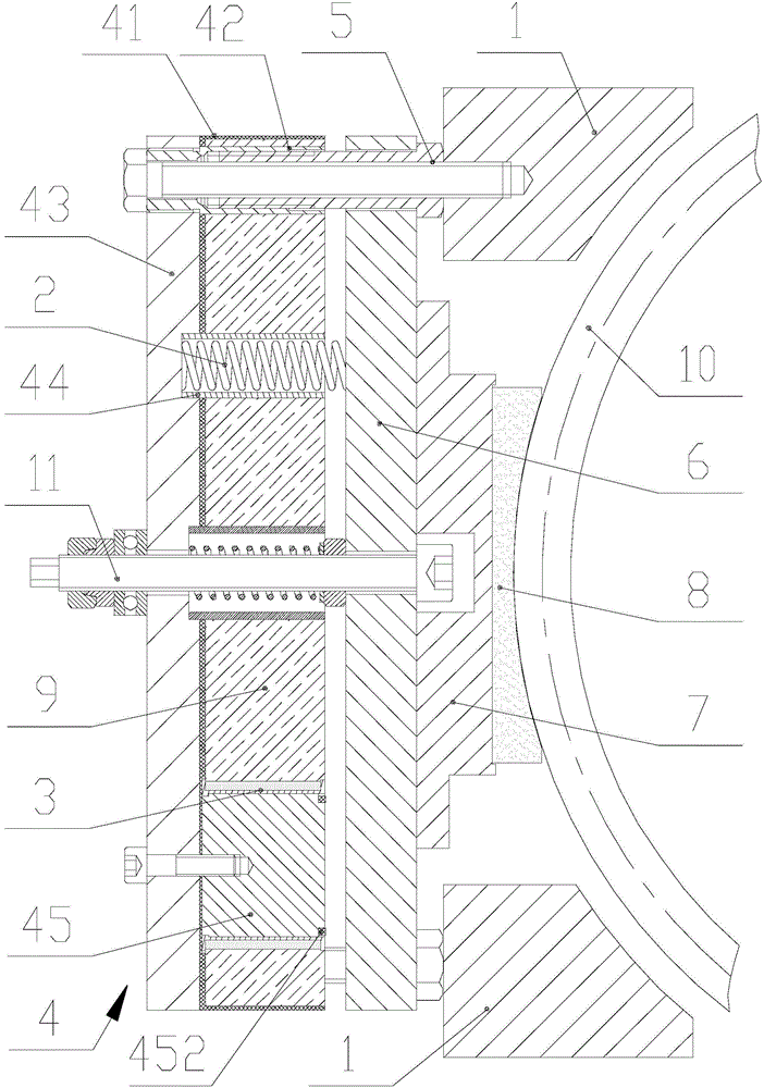 Elevator brake of novel structure