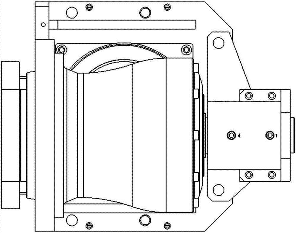 Compact A-axis 360-degree rapid rotary air intake device