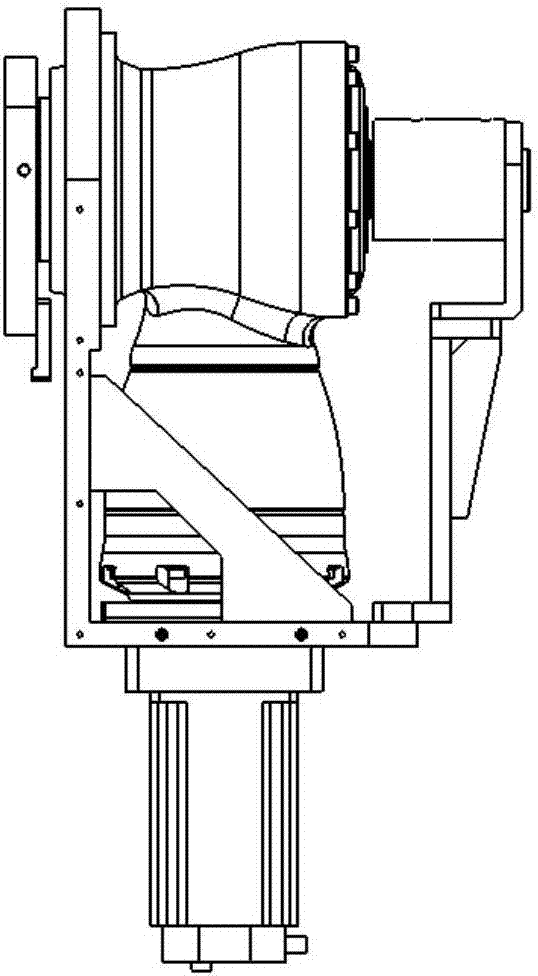 Compact A-axis 360-degree rapid rotary air intake device