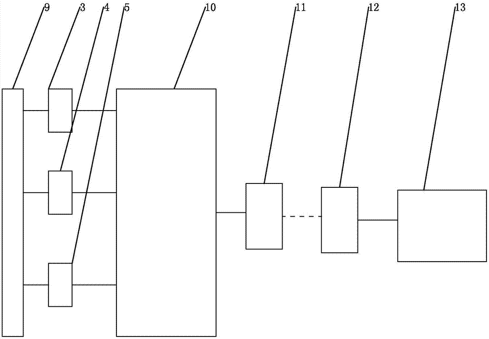 Forest dead combustible moisture online measuring device and measuring method thereof