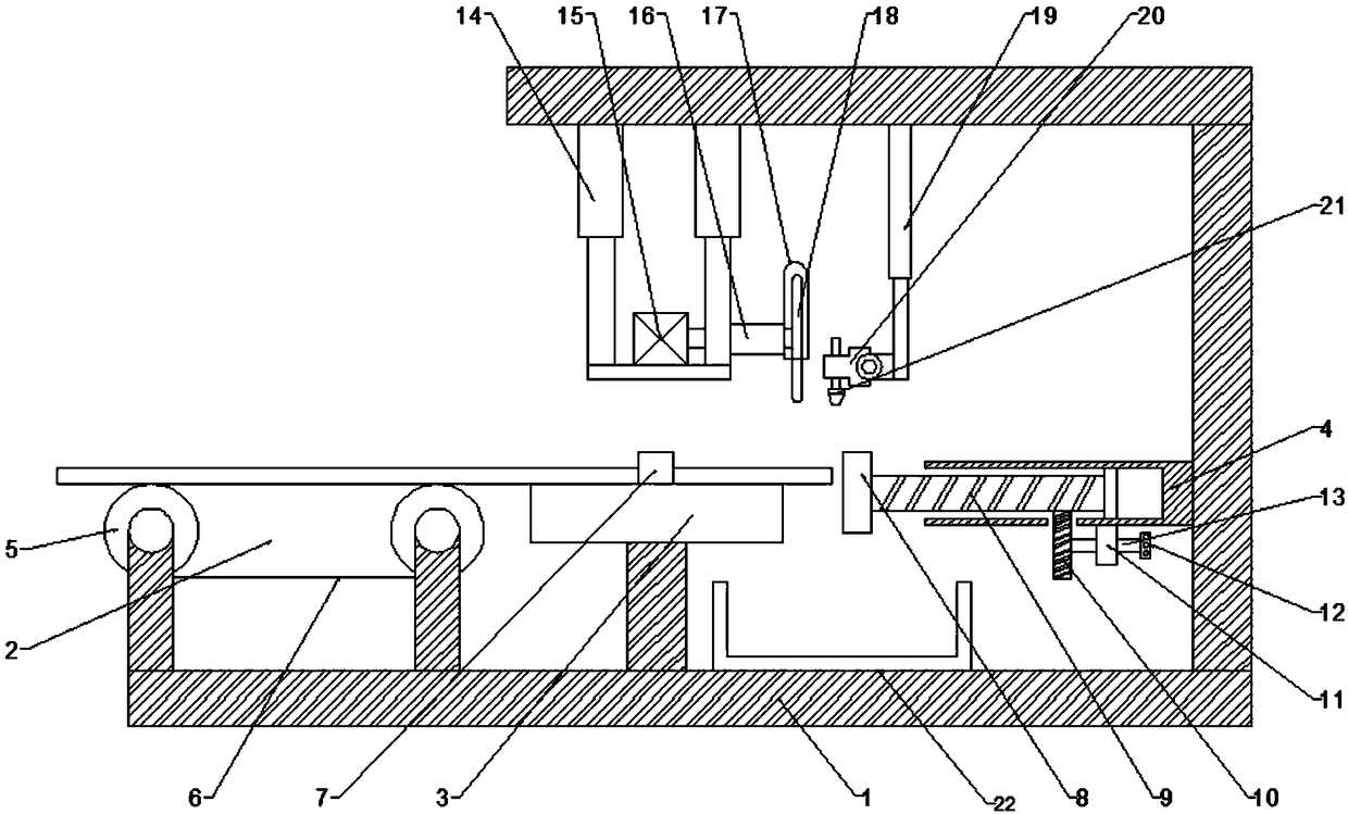 Cutting equipment for machining metal connecting piece of cleaning gun head