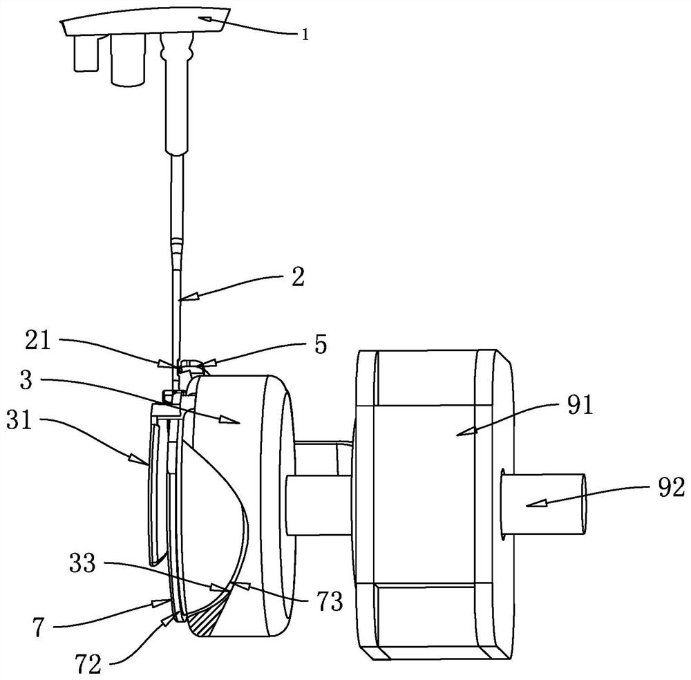 Suspension rotating shuttle for thread hooking