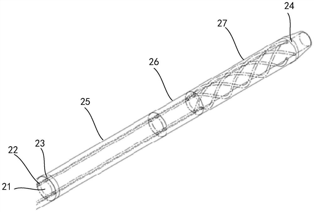 Bending-adjustable sheath pipe