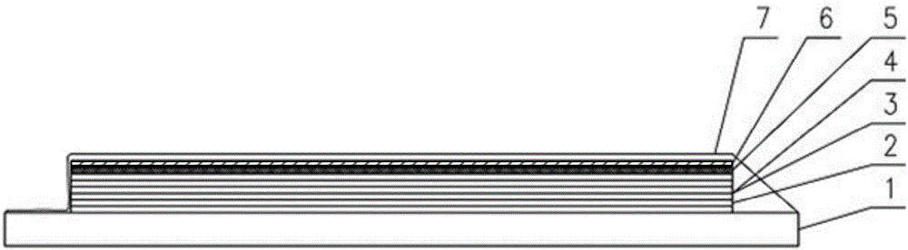 Monitoring method of internal stress of spacecraft composite material structure in aging process