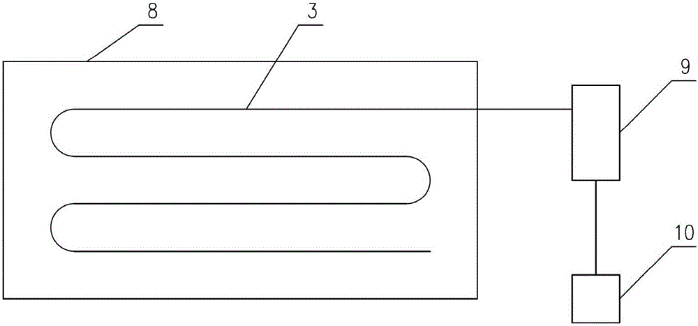 Monitoring method of internal stress of spacecraft composite material structure in aging process