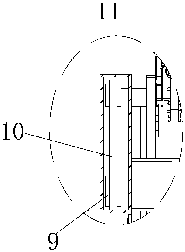 Double speed chain transmission device