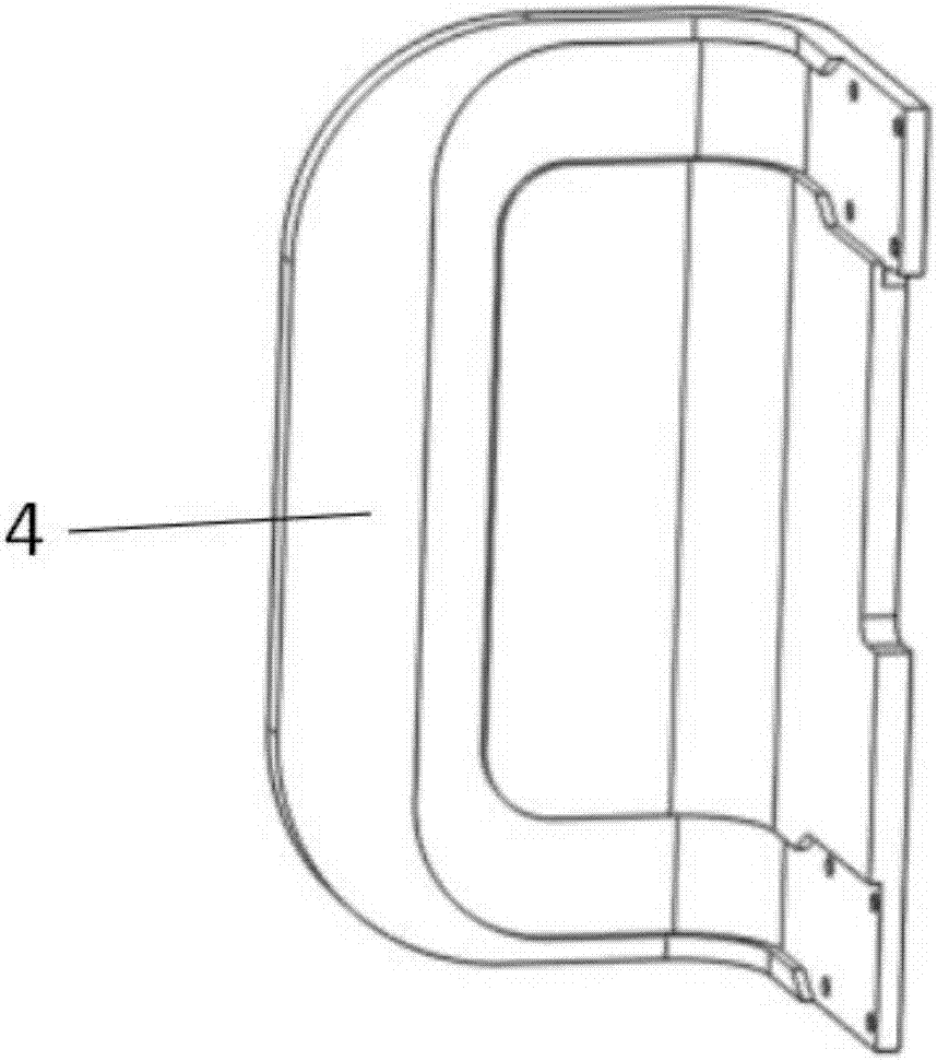 Flank width adjustment device of child safety seat